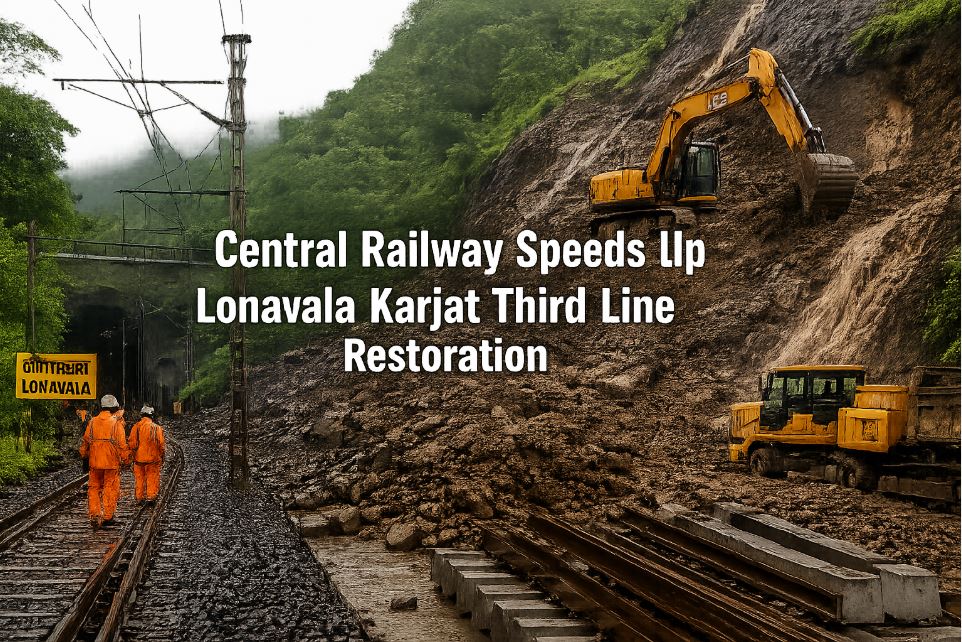 Central Railway Speeds Up Lonavala Karjat Third Line Restoration, Targets July 31 To Resume Full Mumbai Pune Rail Services
